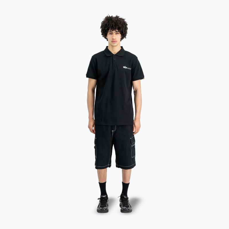 Pánske tričko Alpha Industries Basic Polo Small Logo čierne 2