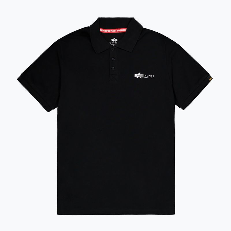 Pánske tričko Alpha Industries Basic Polo Small Logo čierne 6