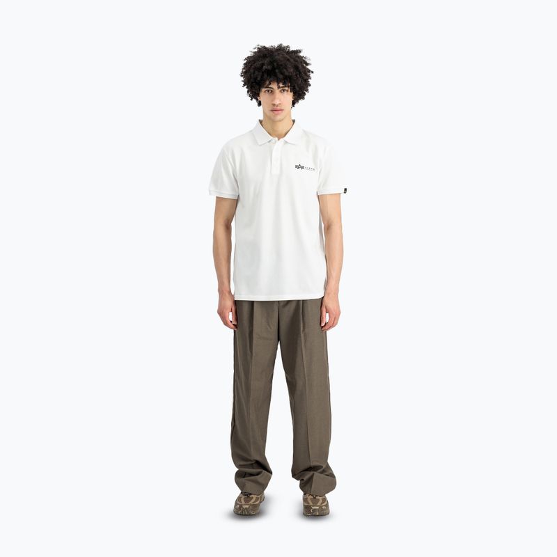 Pánske tričko Alpha Industries Basic Polo Small Logo T-shirt white 2