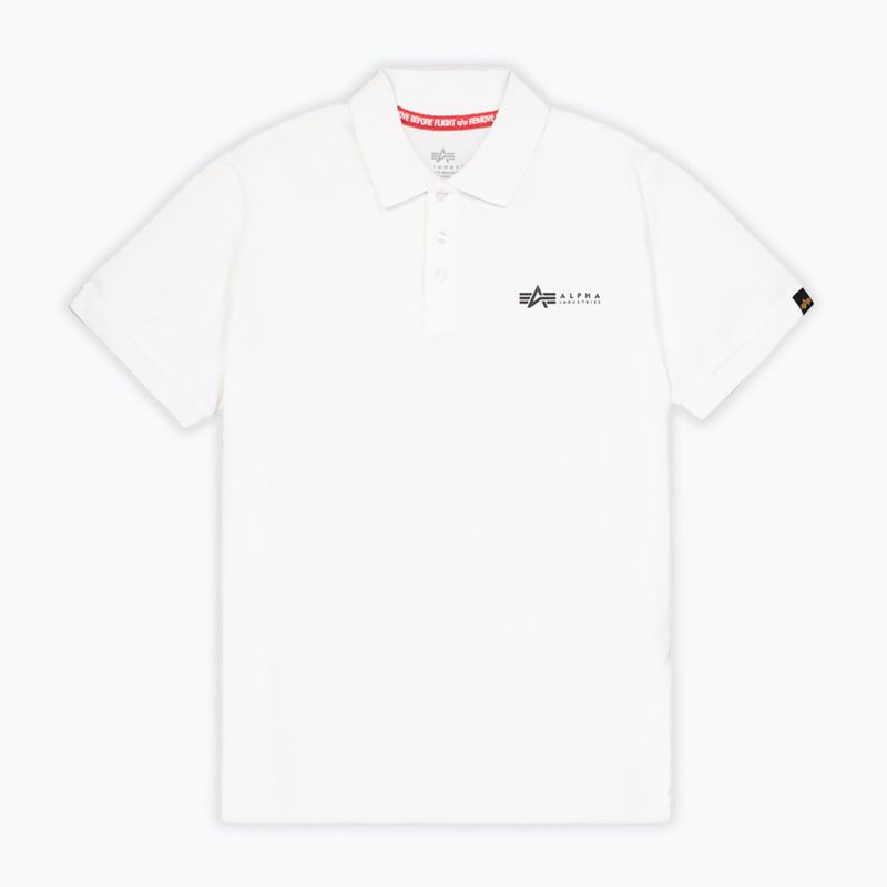 Pánske tričko Alpha Industries Basic Polo Small Logo T-shirt white 6