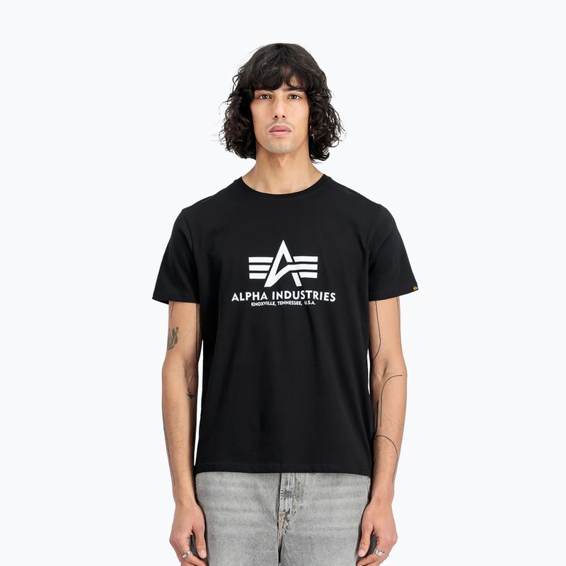 Alpha Industries pánske tričká Basic (2 ks) čierne