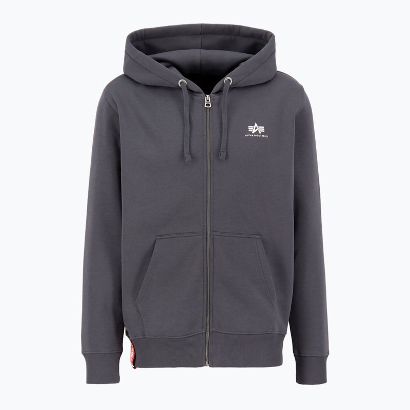 Alpha Industries pánska mikina Basic Zip SL vintage šedá