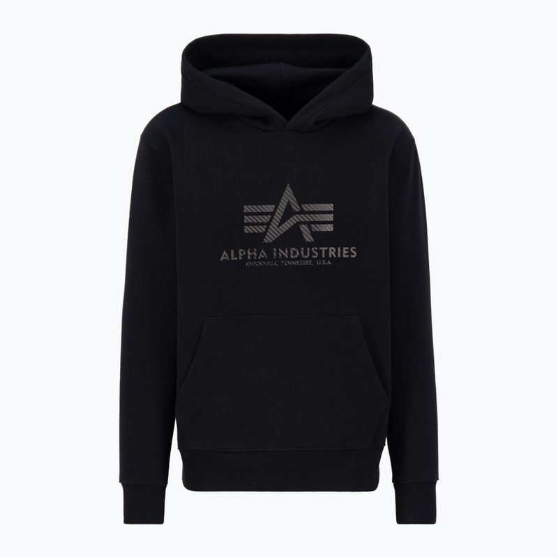 Alpha Industries Basic Carbon Hoody čierna 3