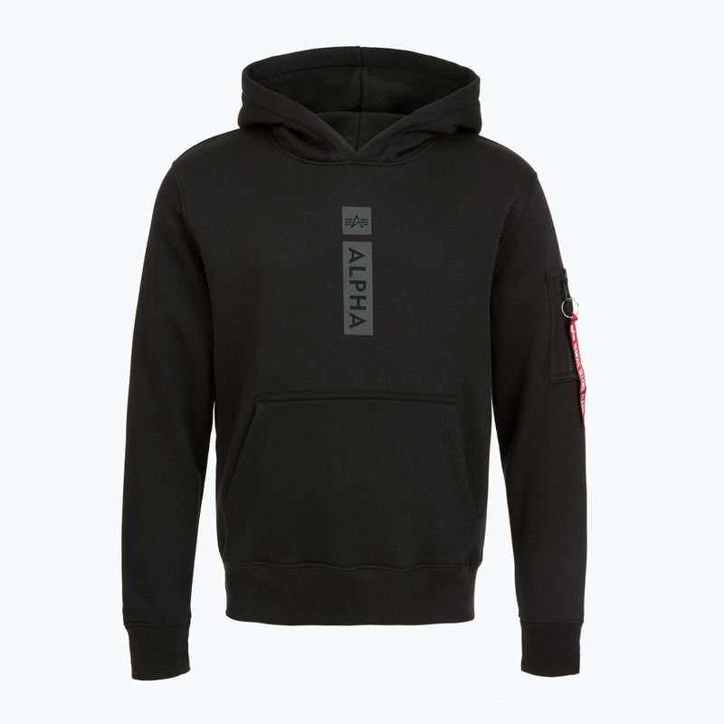 Pánska mikina Alpha Industries Puff Print Hoodie black 6