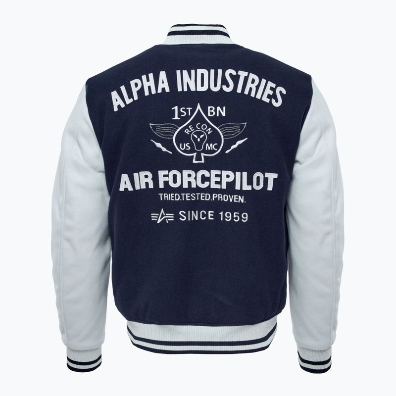 Pánska bunda Alpha Industries Varsity Air Force ultra navy 2