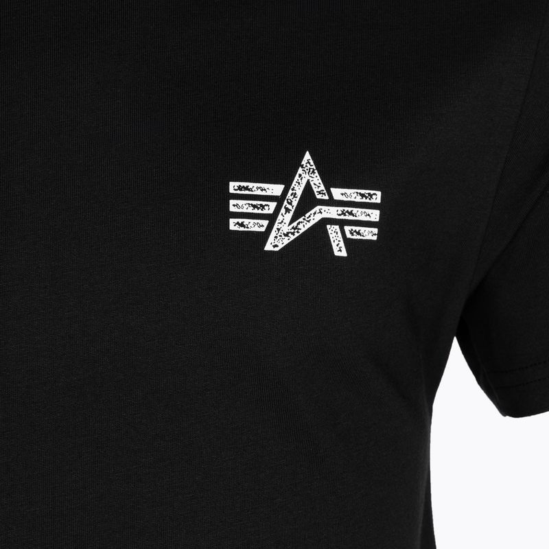 Alpha Industries pánske tričko Signature BP T čierne 3