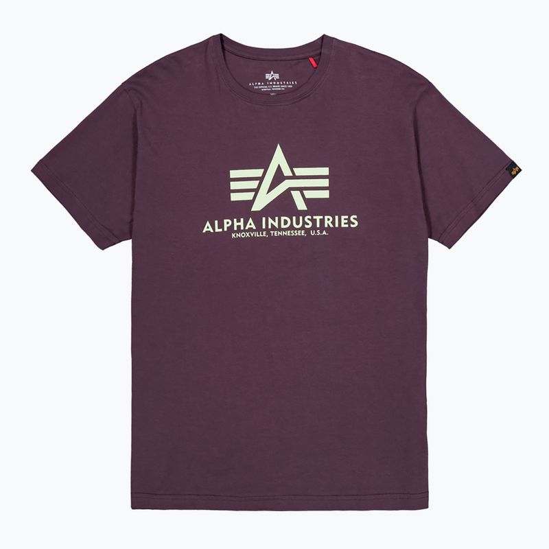 Alpha Industries pánske tričko Basic plum