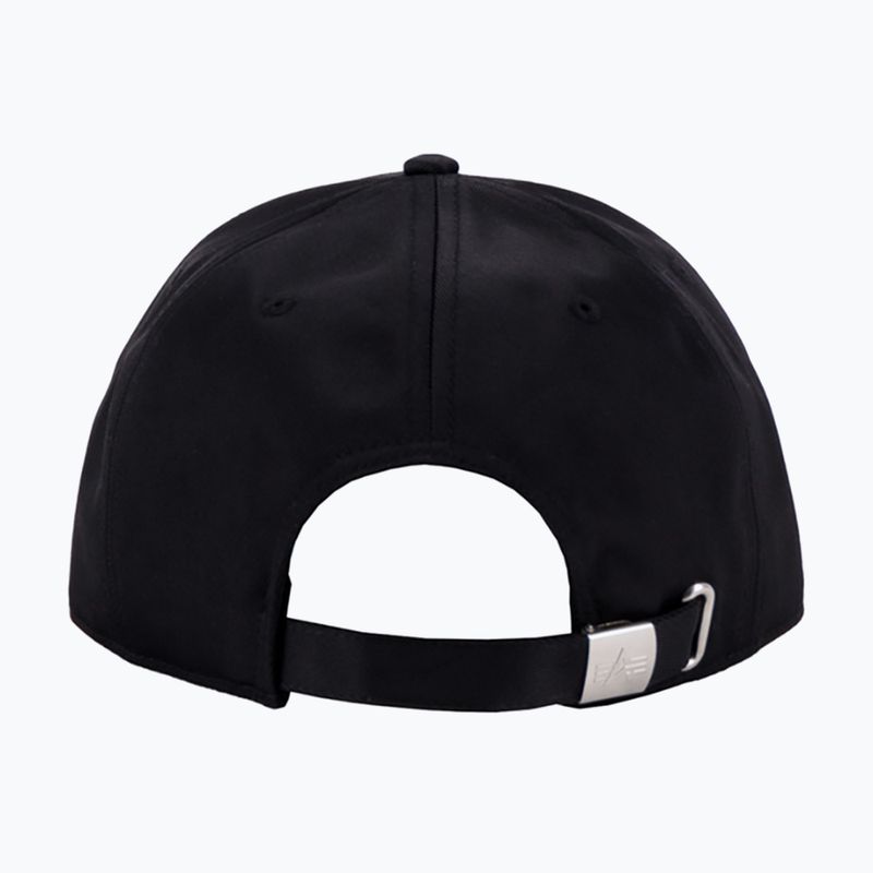 Šiltovka Alpha Industries Metal Label rep black/metalsilver 2