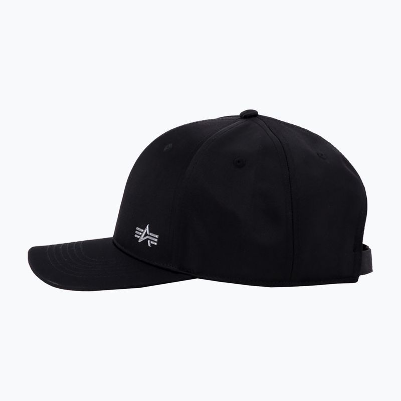 Šiltovka Alpha Industries Metal Label rep black/metalsilver 4