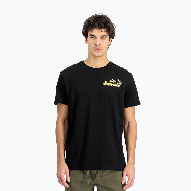 Alpha Industries pánske tričko Pearl Harbor Back Print čierne