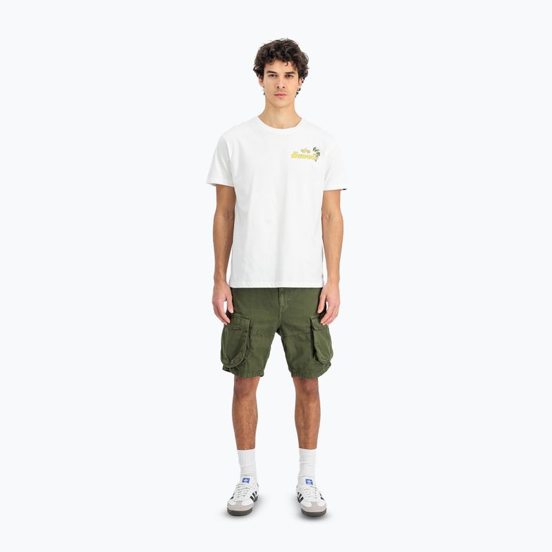 Alpha Industries pánske tričko Pearl Harbor Back Print biela 2