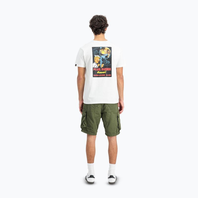 Alpha Industries pánske tričko Pearl Harbor Back Print biela 3