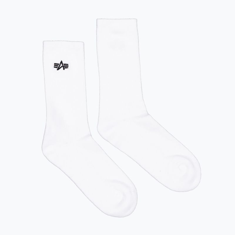 Alpha Industries pánske ponožky Basic 3 páry biele 2