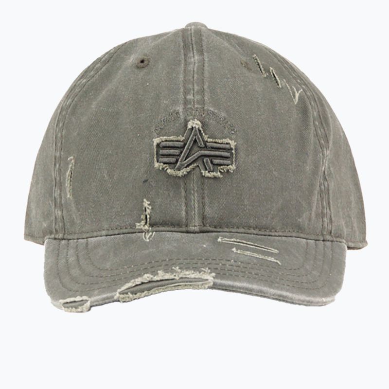 Šiltovka Alpha Industries Acid Logo dark olive