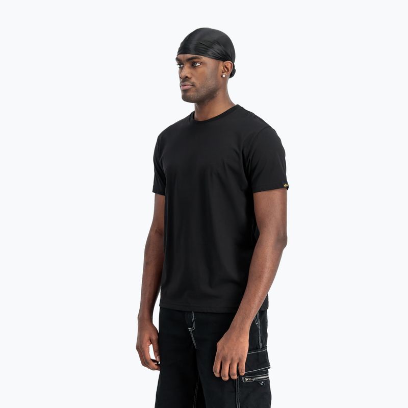 Pánske polo tričko Alpha Industries Label T Back Print black