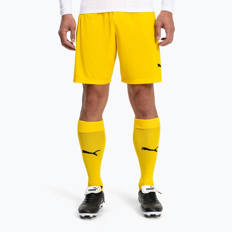 Pánske futbalové legíny PUMA Team Liga Core cyber yellow/puma black 2