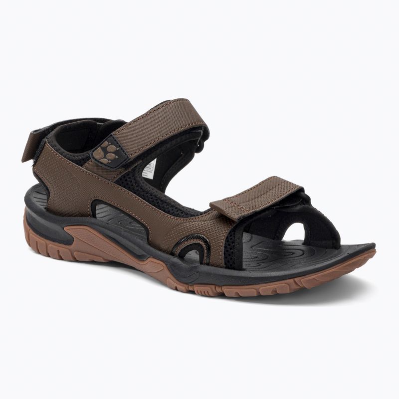 Jack Wolfskin Lakewood Cruise hnedé pánske trekové sandále 4019011