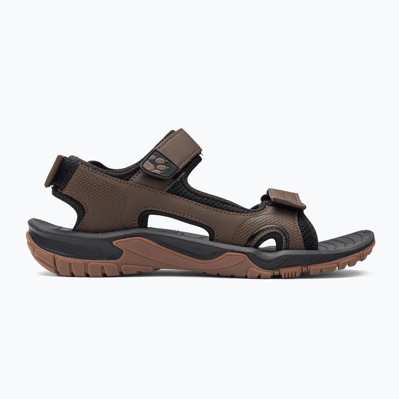 Jack Wolfskin Lakewood Cruise hnedé pánske trekové sandále 4019011 2