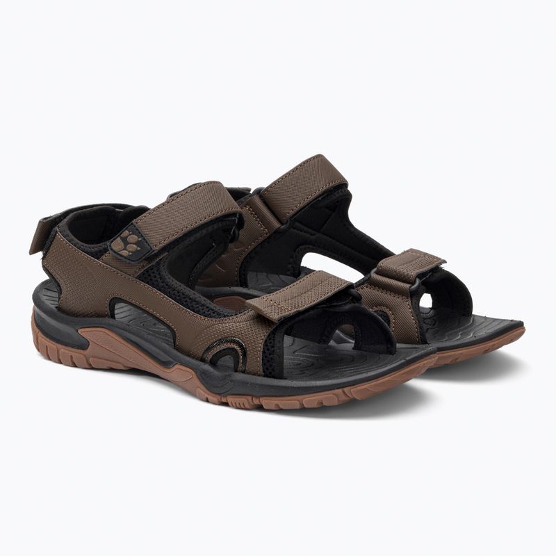 Jack Wolfskin Lakewood Cruise hnedé pánske trekové sandále 4019011 4