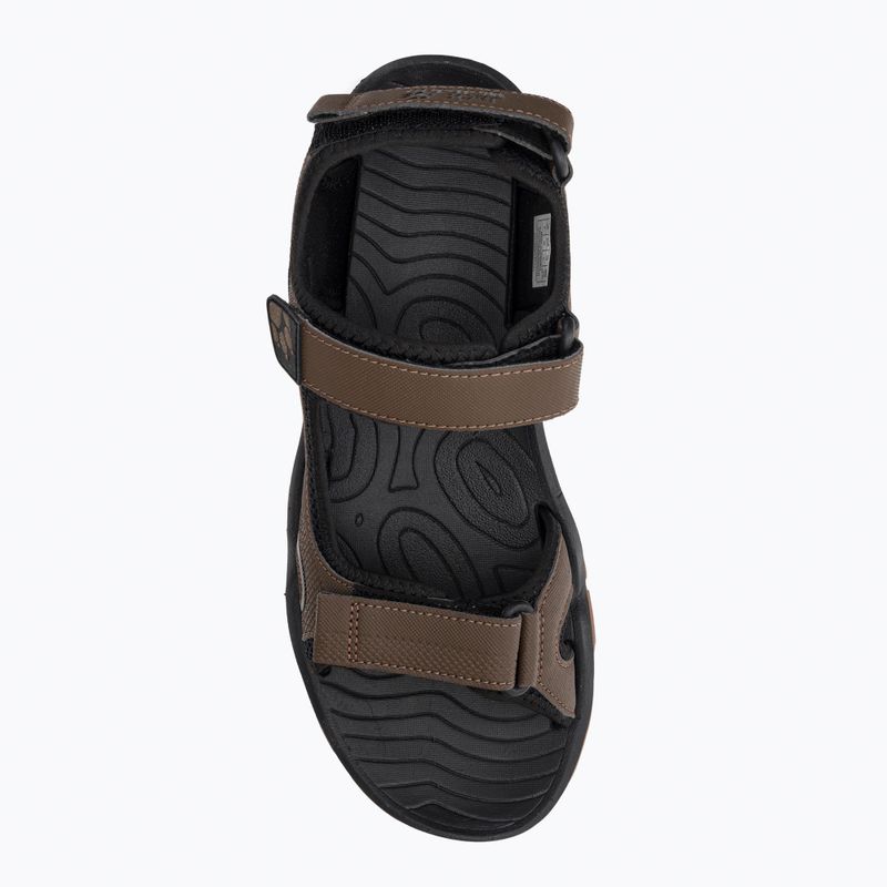 Jack Wolfskin Lakewood Cruise hnedé pánske trekové sandále 4019011 6
