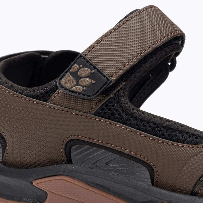 Jack Wolfskin Lakewood Cruise hnedé pánske trekové sandále 4019011 9