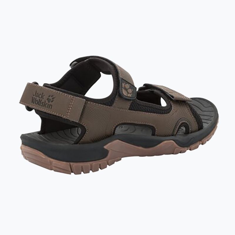Jack Wolfskin Lakewood Cruise hnedé pánske trekové sandále 4019011 13
