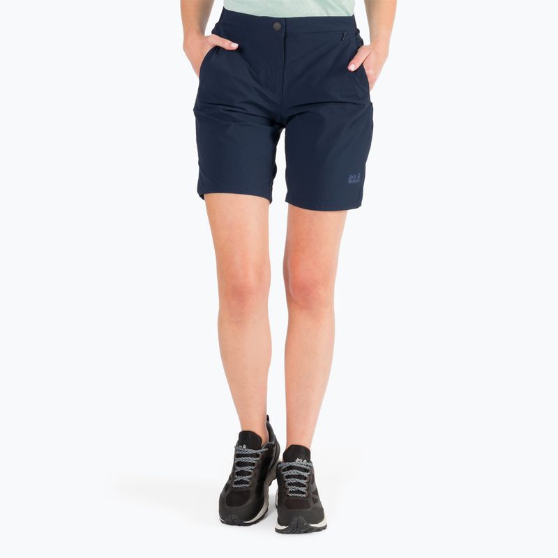 Dámske trekingové šortky Jack Wolfskin Hilltop Trail navy blue 1505461_1910