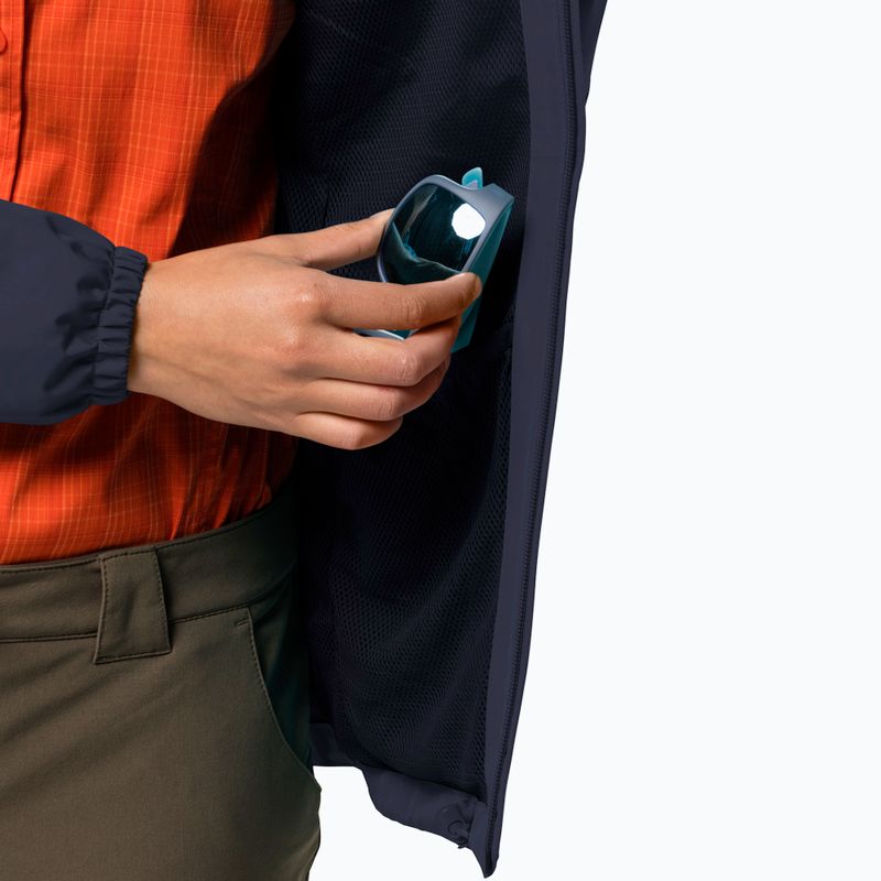 Dámska bunda do dažďa Jack Wolfskin Stormy Point navy blue 1111201_1910 3