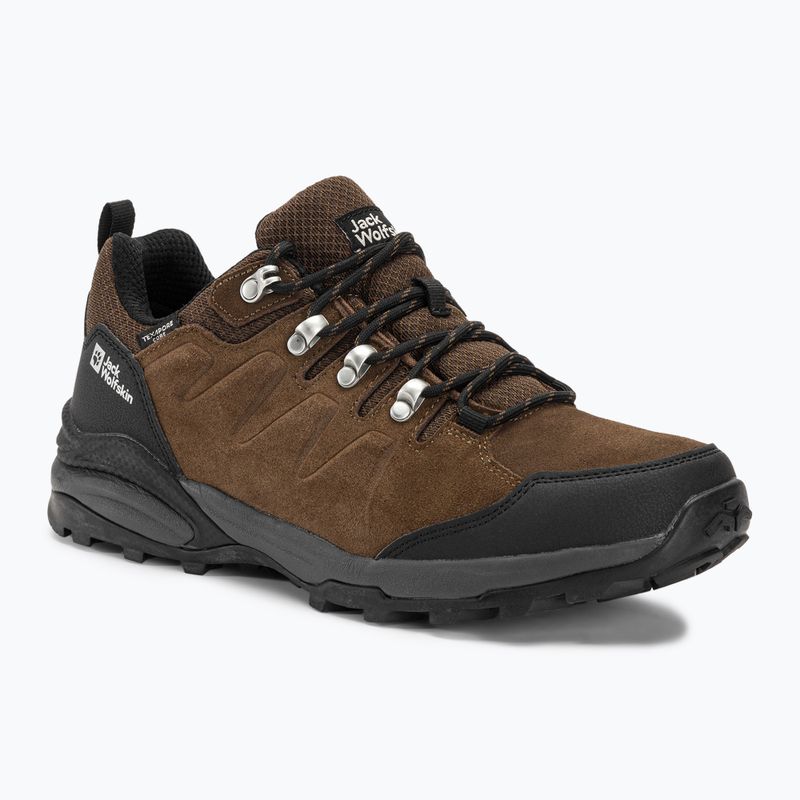 Jack Wolfskin Refugio Texapore Low brown/phantom pánske trekové topánky