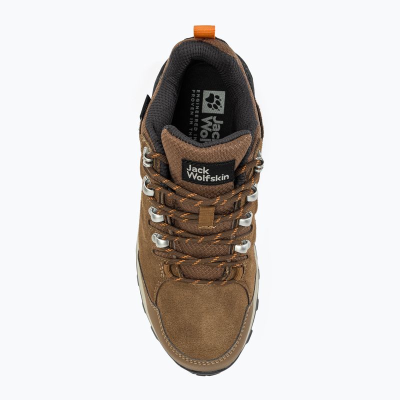 Dámske trekové topánky Jack Wolfskin Refugio Texapore Low brown / apricot 5