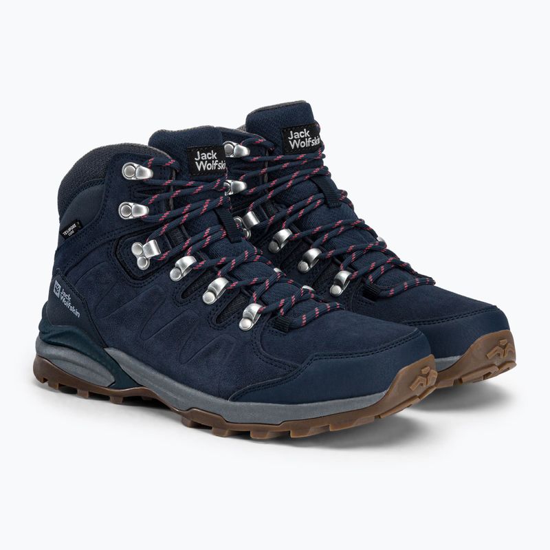 Dámske trekové topánky Jack Wolfskin Refugio Texapore Mid navy blue 4050871 5