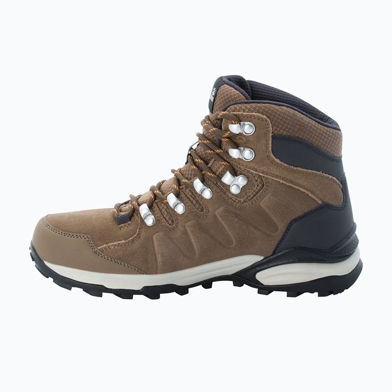 Dámske trekové topánky Jack Wolfskin Refugio Texapore Mid brown/apricot 13