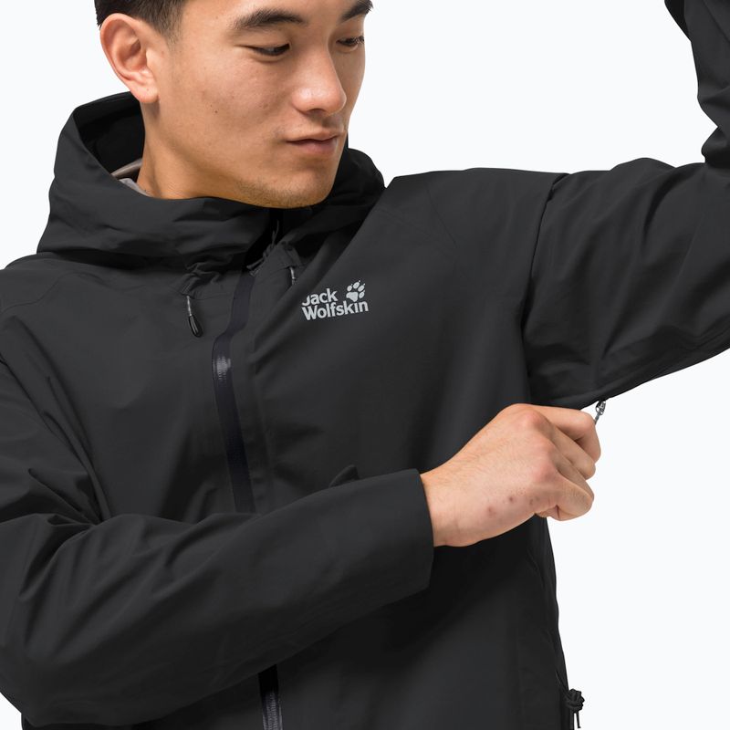 Jack Wolfskin pánska hardshelová bunda Highest Peak black 1115131_6000 3