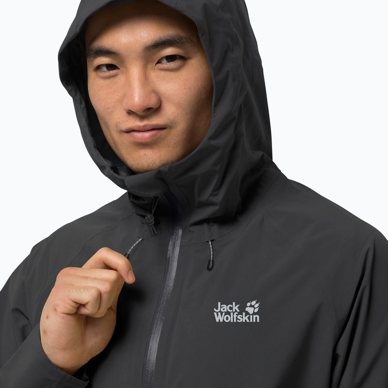 Jack Wolfskin pánska hardshelová bunda Highest Peak black 1115131_6000 4