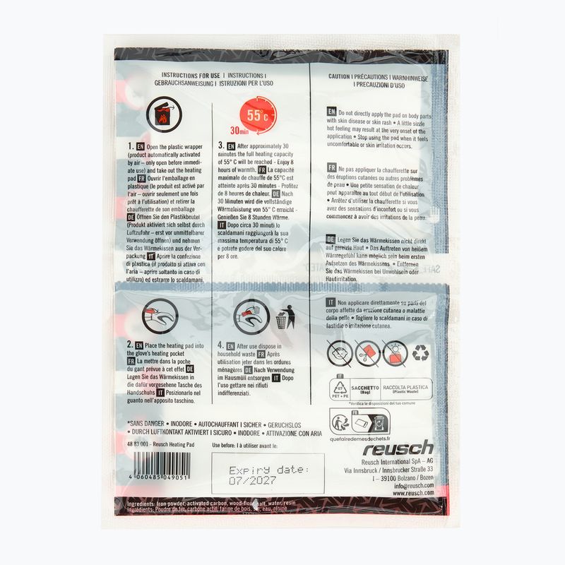 Sada vyhrievacích vložiek Reusch Heating Pad Set 8h white 4