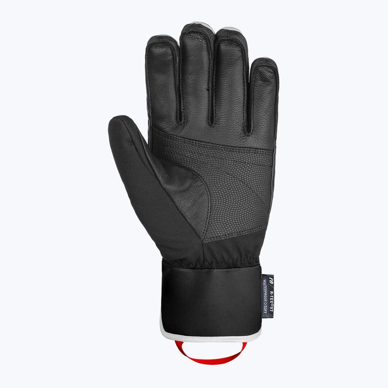 Lyžiarske rukavice Reusch Mastery black/white/fire red 4