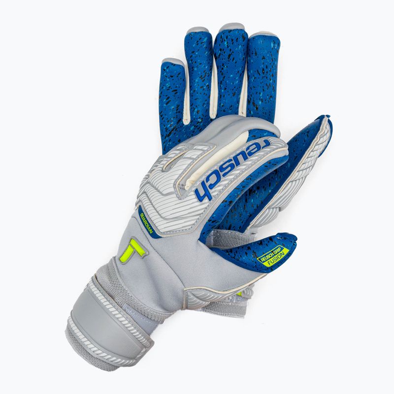 Reusch Attrakt Fusion Guardian sivé brankárske rukavice 527985 2