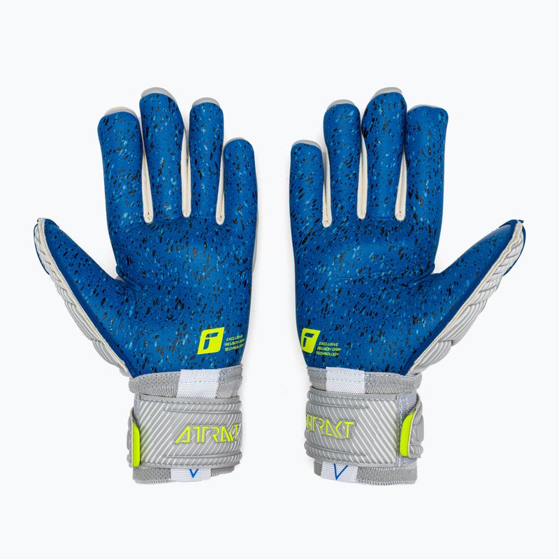 Reusch Attrakt Fusion Guardian sivé brankárske rukavice 527985 3