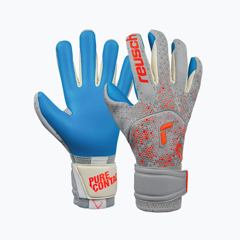 Brankárske rukavice Reusch Pure Contact Aqua 6026 sivé 5270400-6026 6