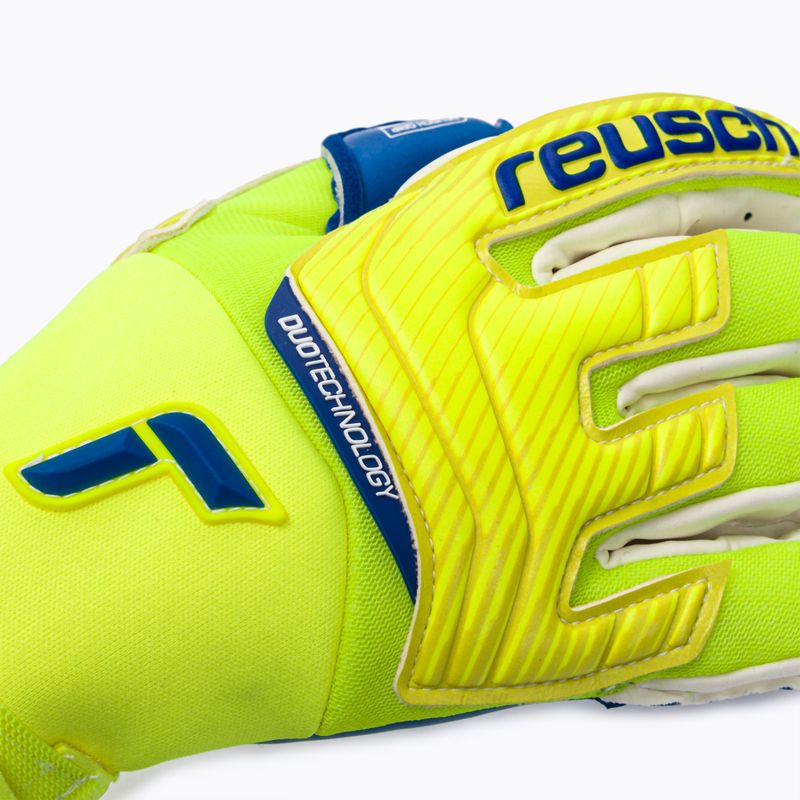 Brankárske rukavice Reusch Attrakt Duo žlto-modré 5270055 3