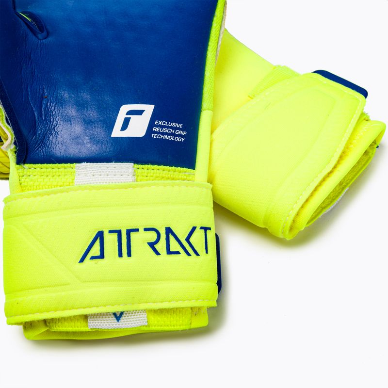 Brankárske rukavice Reusch Attrakt Duo žlto-modré 5270055 4
