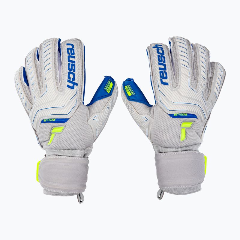 Reusch Attrakt Gold Evolution Cut šedé brankárske rukavice 5270139-6006