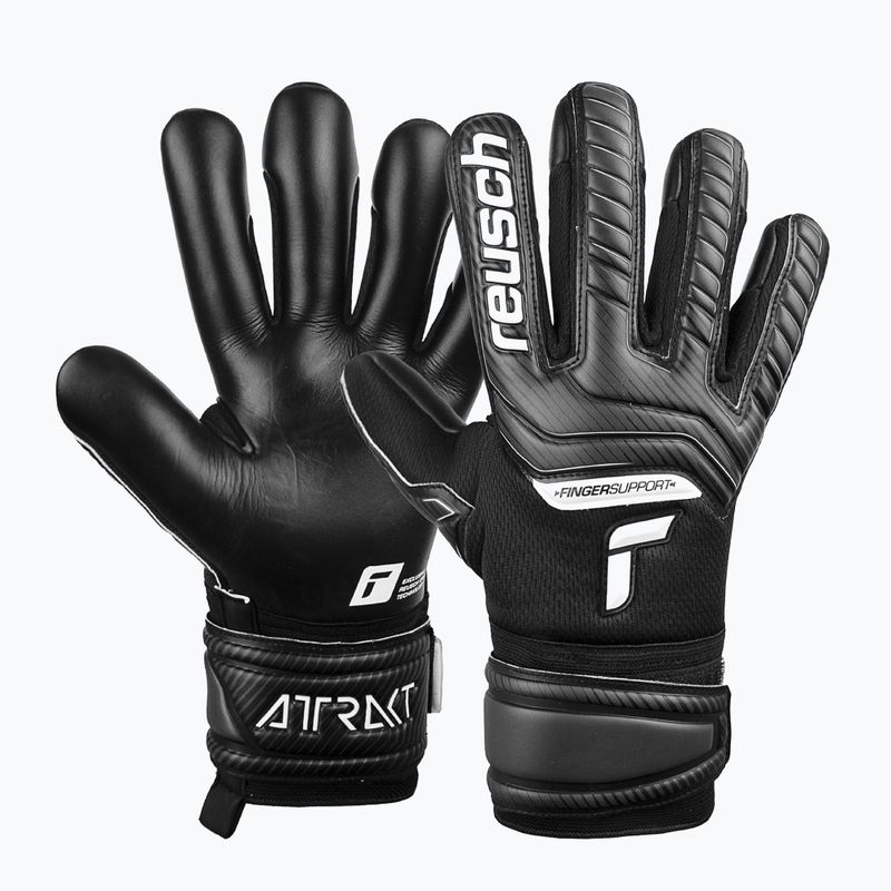Detské brankárske rukavice Reusch Attrakt Infinity Finger Support čierne 5272720 4