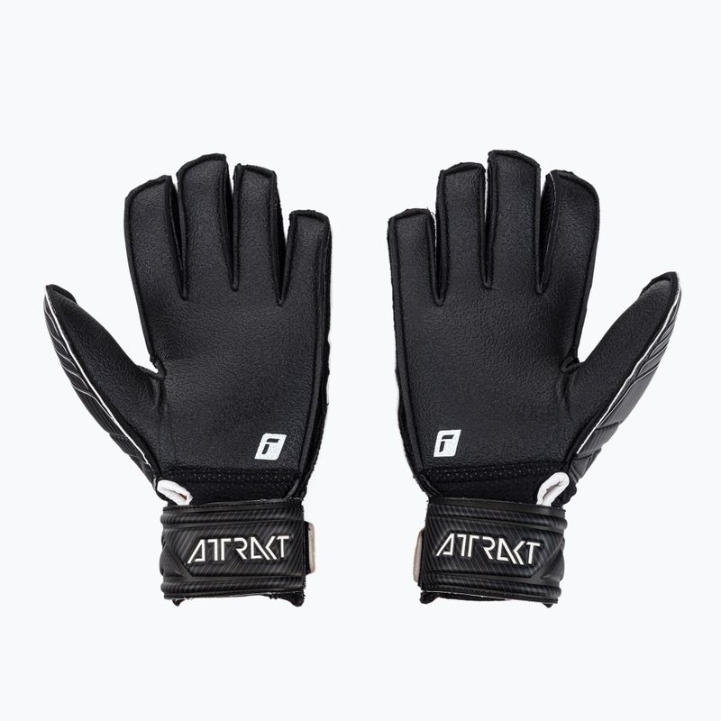 Detské brankárske rukavice Reusch Attrakt Resist Finger Support Junior čierne 5272610 2