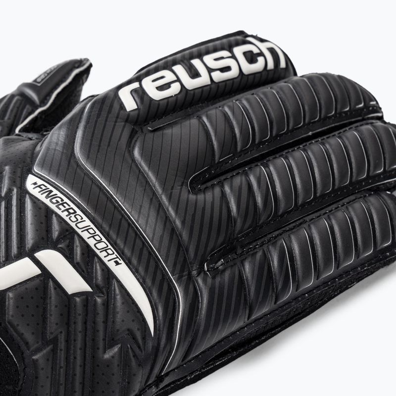 Detské brankárske rukavice Reusch Attrakt Resist Finger Support Junior čierne 5272610 3