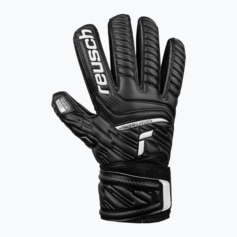 Detské brankárske rukavice Reusch Attrakt Resist Finger Support Junior čierne 5272610 6