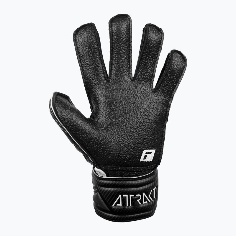 Detské brankárske rukavice Reusch Attrakt Resist Finger Support Junior čierne 5272610 8
