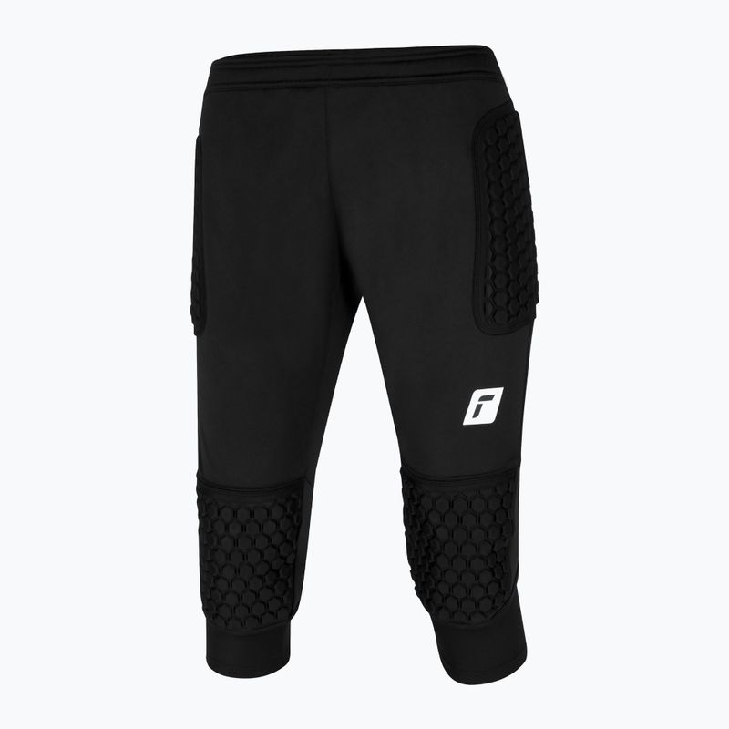 Detské brankárske nohavice Reusch Contest 3/4 Short Advance Junior black/silver