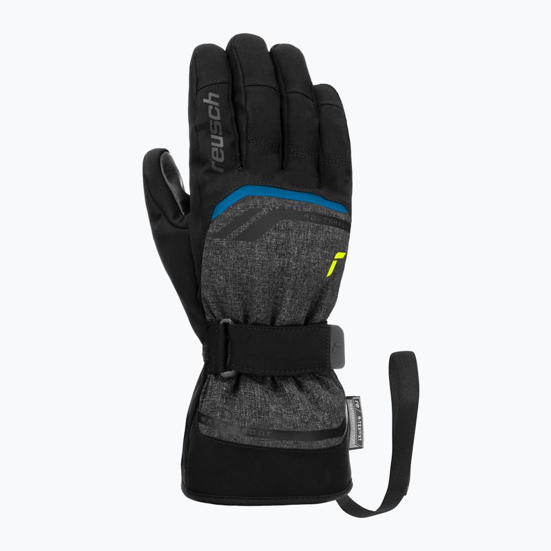 Lyžiarske rukavice Reusch Outset R-Tex XT black melange/safety yellow/brilliant blue 2