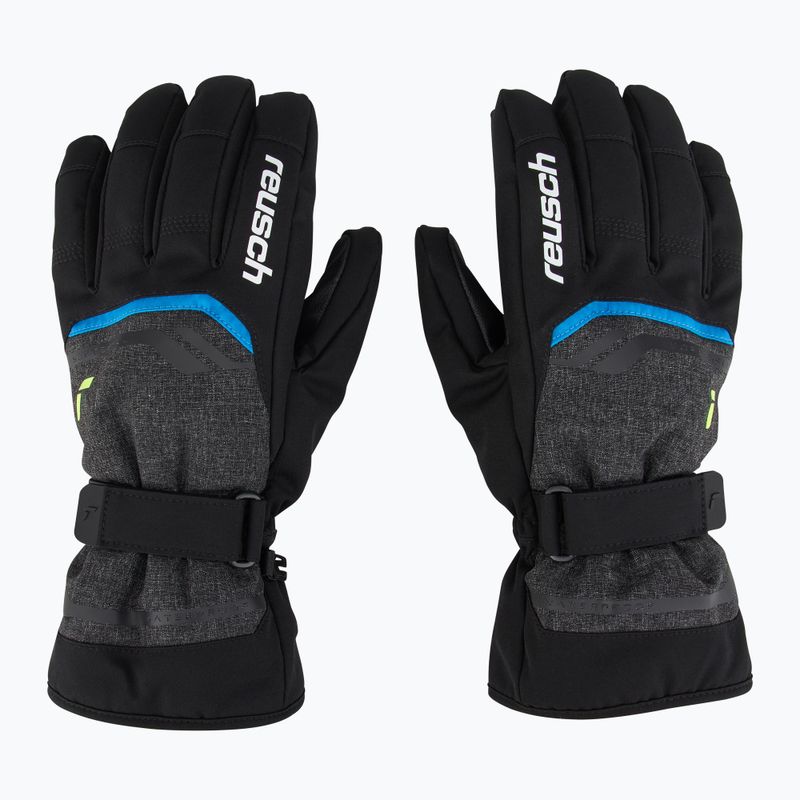 Lyžiarske rukavice Reusch Primus R-Tex XT black melange/safety yellow/brilliant blue 2